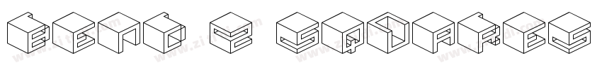 Bend 2 Squares BRK字体转换